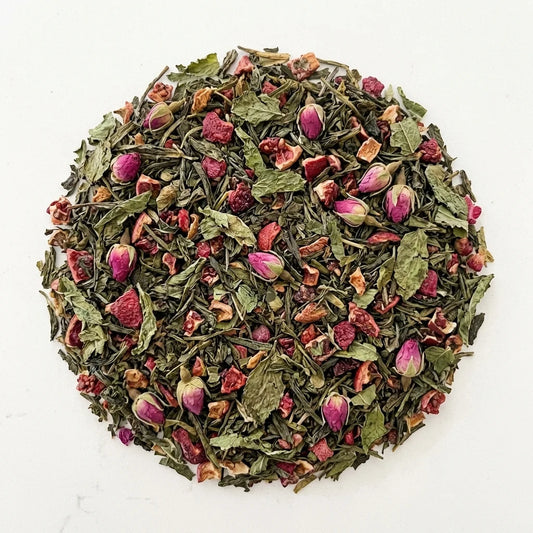 Thé vert BIO grenade & menthe – 100 g