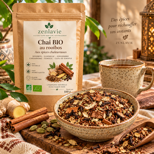 Chai Rooibos BIO 100g - Épices Chaleureuses