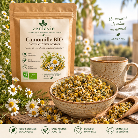 Camomille BIO 100g - Fleurs Entières Florale