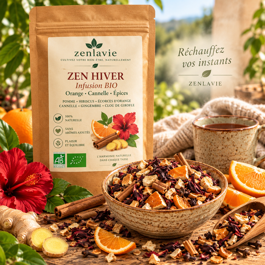 Infusion Hiver BIO 100g - Pomme Orange Cannelle