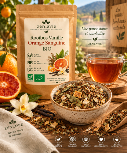 Rooibos Vanille – Orange Sanguine BIO 100 g en vrac