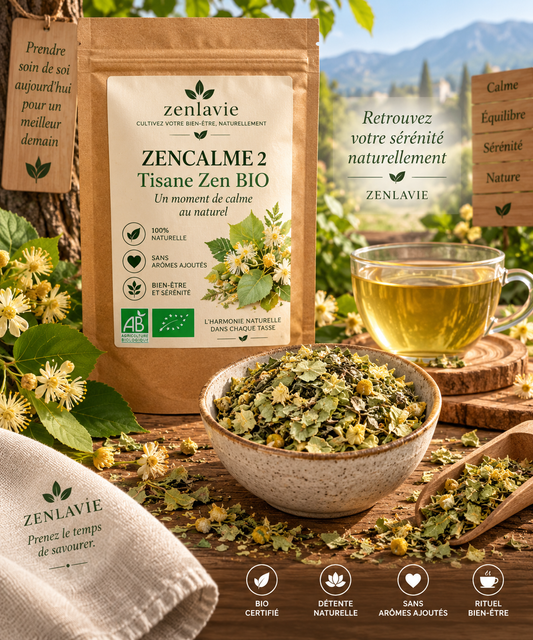 Tisane BIO Oranger Menthe 100g - Tilleul Anis