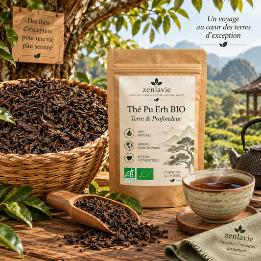 Thé Pu Erh BIO 100g - Terre & Profondeur