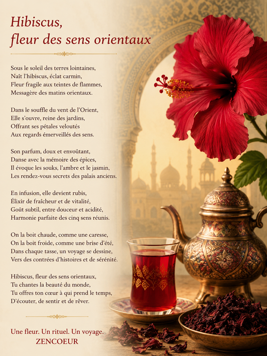 ZENCOEUR – Hibiscus, fleur des sens orientaux – Une fleur. Un rituel. Un voyage.