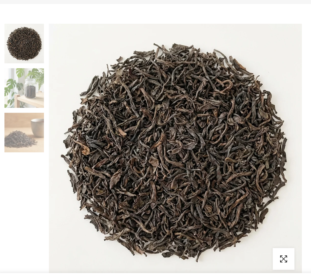 Thé noir Assam Blatt TGFOP BIO en vrac – grandes feuilles torsadées, qualité TGFOP