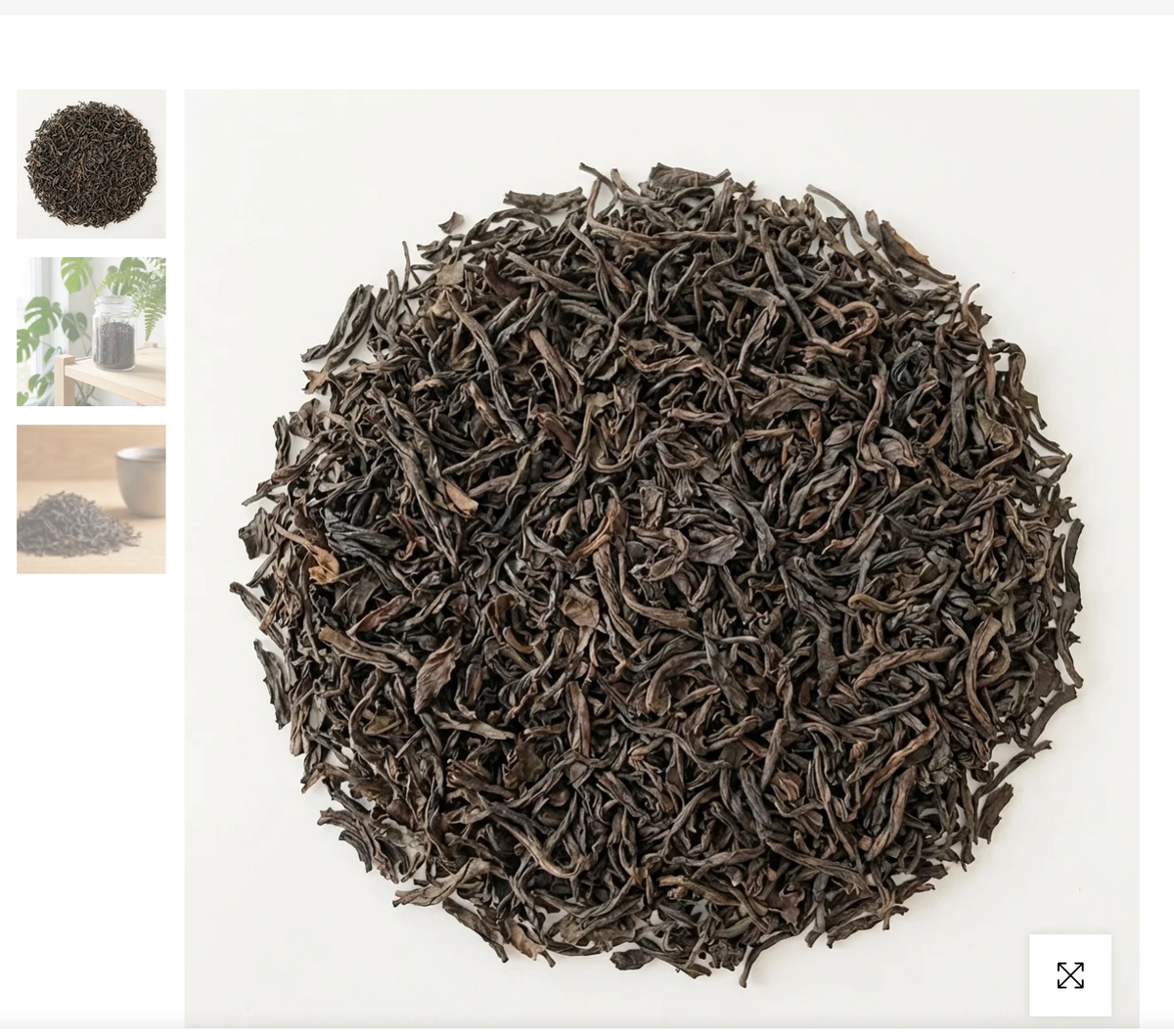 Thé noir Assam Blatt TGFOP BIO en vrac – grandes feuilles torsadées, qualité TGFOP