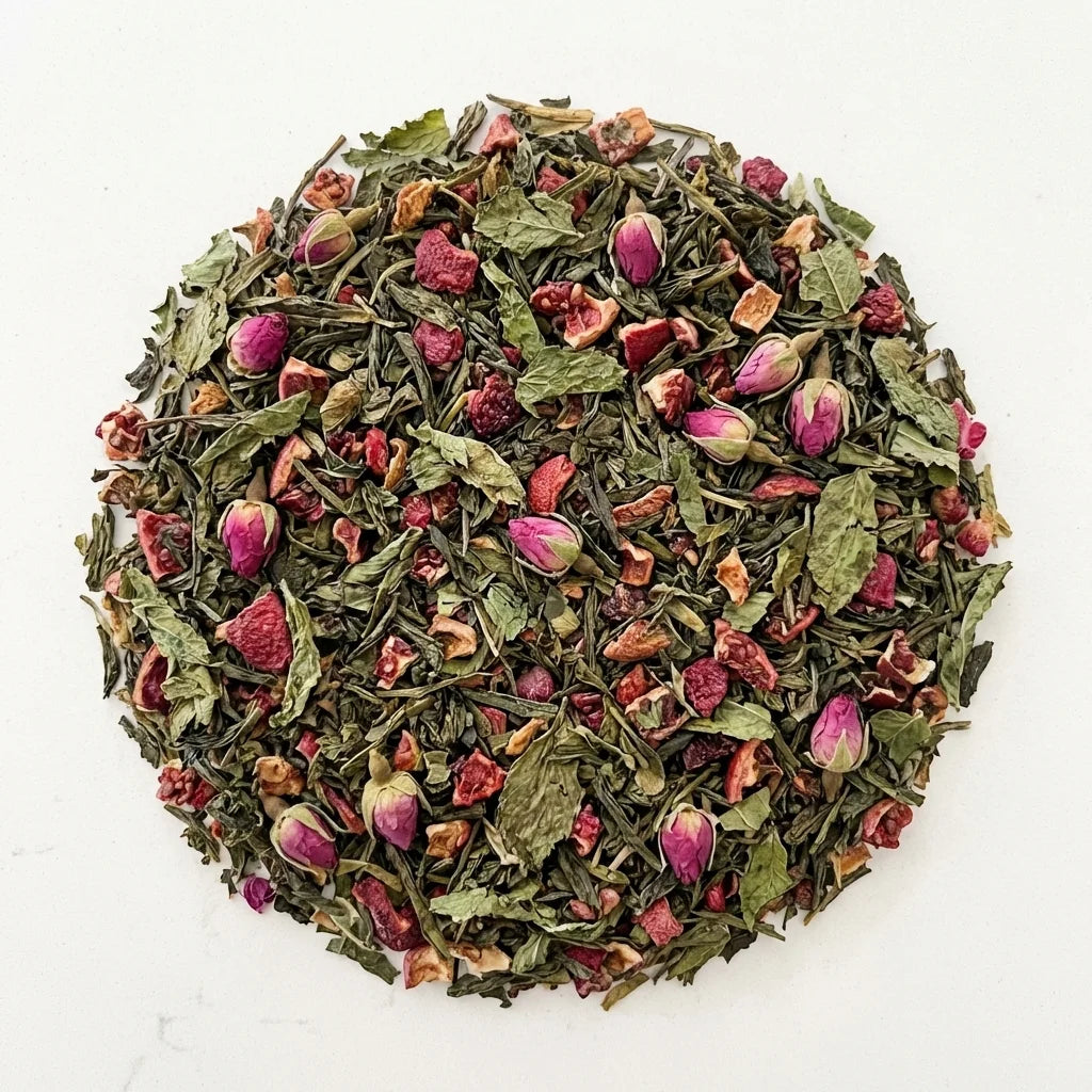 Thé vert BIO grenade & menthe – 100 g